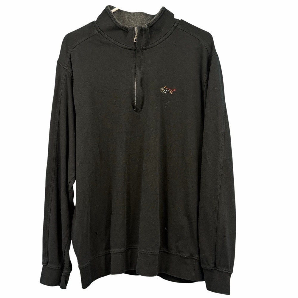 Greg Norman Collection Black Quarter-Zip Shirt